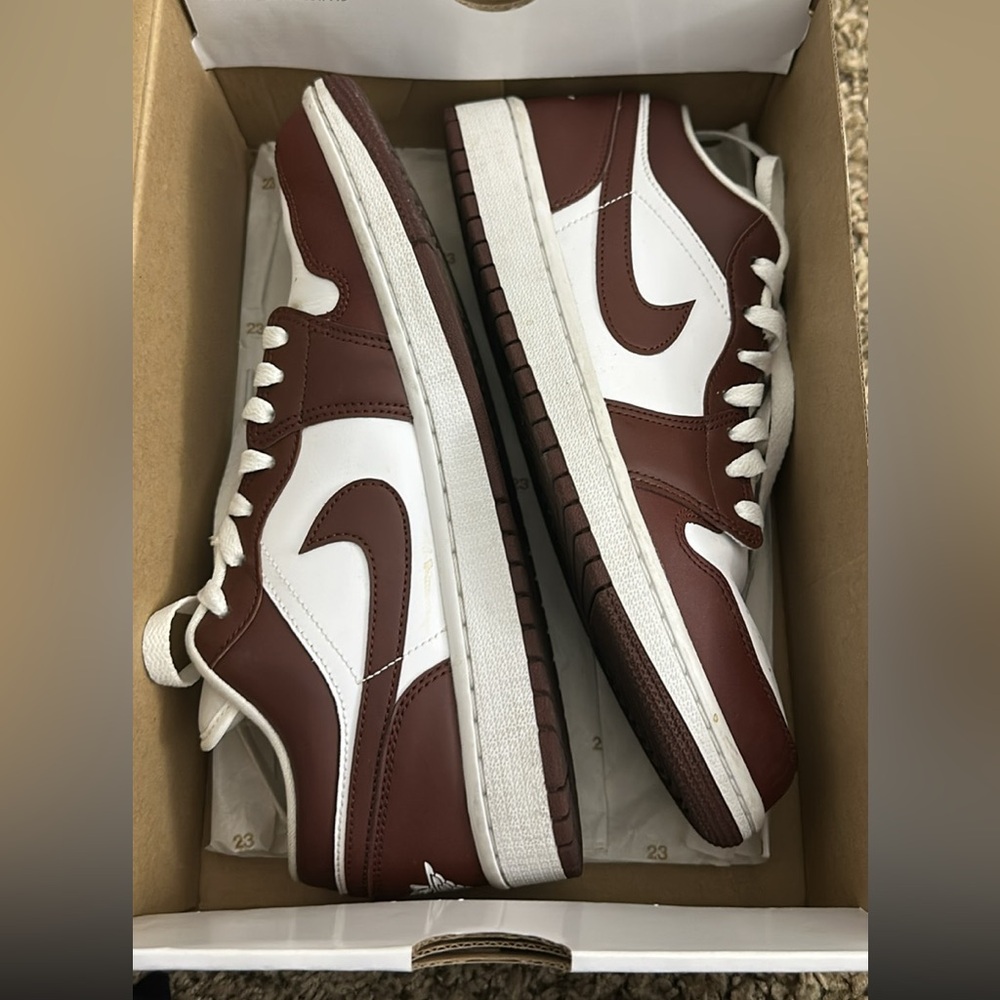 Nike Air Jordan 1 Low Bronze Eclipse White Women’s Size 10.5